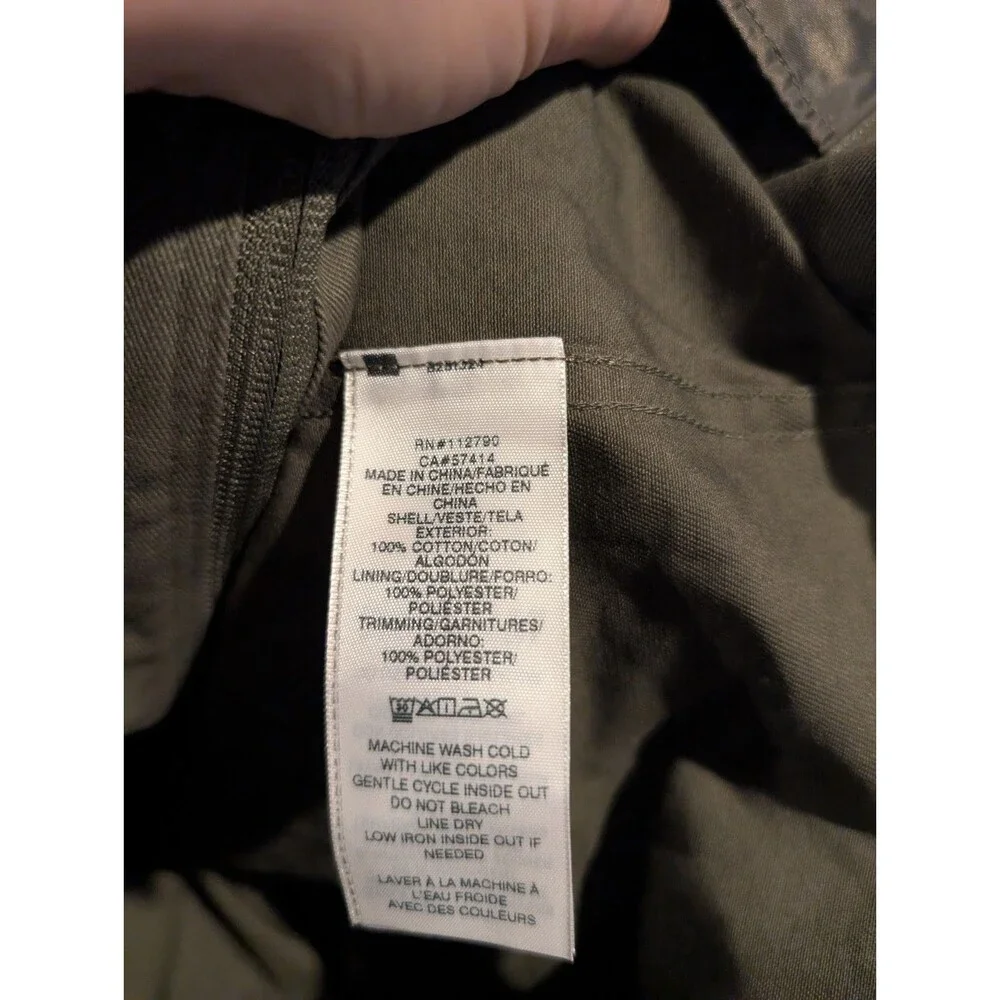 True Religion HS Twill Jacket Mens XL Kalamata Green Full Zip Logo Chore Buddha